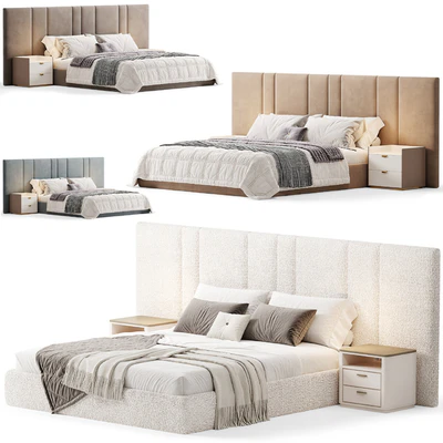 Futuro Bed with wide Headboard By Sensorsleep — Вид 4