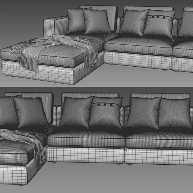 Blanche Soho Sectional With Ottoman — Descargar