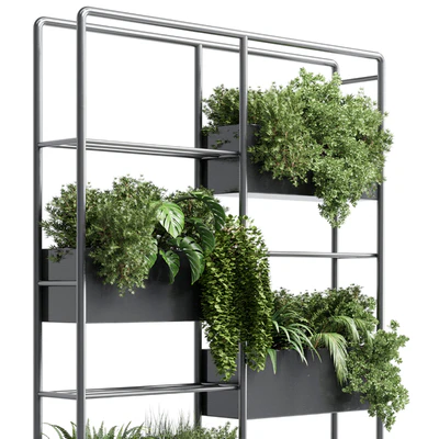 stand plant box - collection Indoor plant 254 metal vase pot fern grass — Вид 2