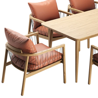 Kerry Lounge Chair Tate Walnut Extendable Midcentury Dining Table — Ver 5