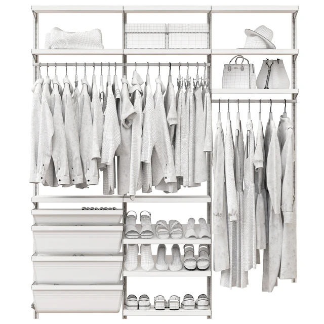Гардероб ,настенный модуль ,платья,одежда 4 Clothes — Скачать