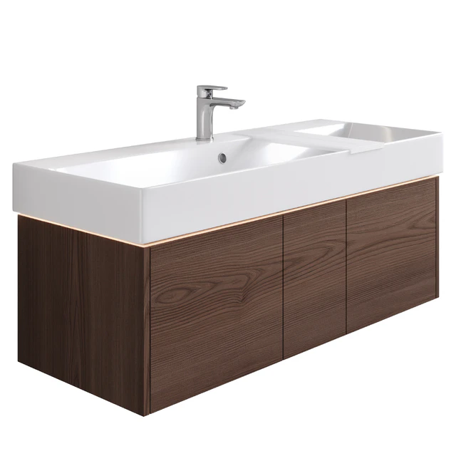 Подвесная тумба с раковиной GRANDE и зеркалом VETRATA, Kerama Marazzi — Скачать