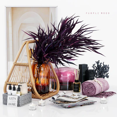 PURPLE MOOD   Decorative set — Ver 1