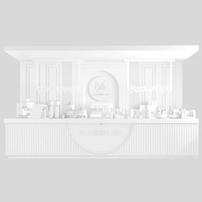 Coffee point in a classic style with a coffee machine and desserts — Ver 2