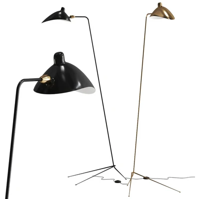 Serge Mouille LD Adjustable metal floor lamp Designer Serge Mouille — View 1