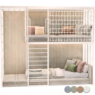Children Two Level Style Bed 02 — Вид 6