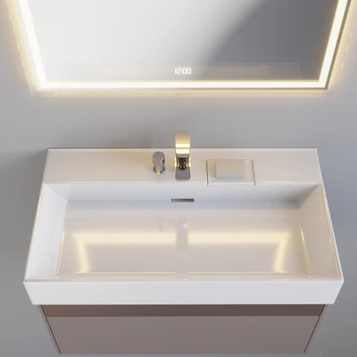 Раковина c тумбой Logica и зеркалом Tecno, Kerama Marazzi — Вид 3