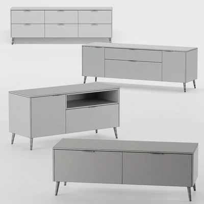 SD TV stand SK Design Olson Wood 1 — View 2