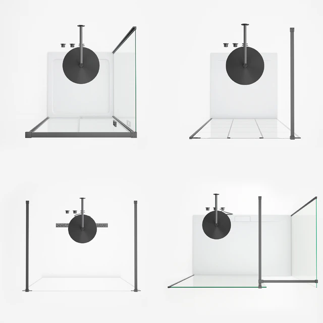 Set of shower cabins Radaway set 47 — Descargar