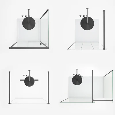 Set of shower cabins Radaway set 47 — Ver 3