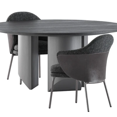 Angie chairs and Wedge table by Minotti — Вид 4