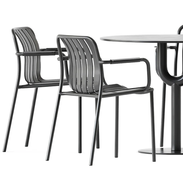Piper Pedestal Table by DesignByThem and Trocadero Armchair by Talenti — Descargar