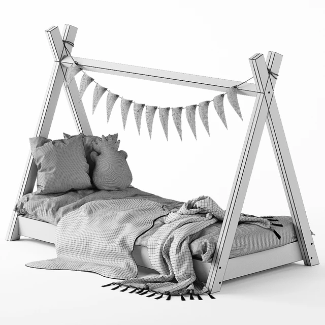 Children's bed - house — Descargar