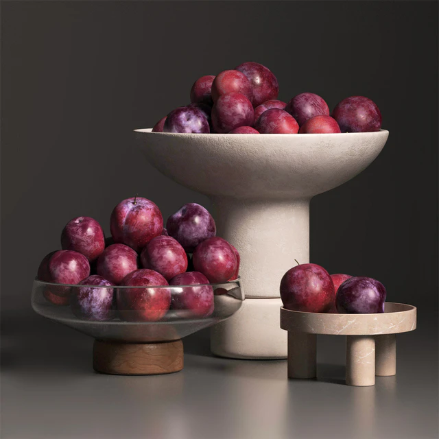 Cherry plum in vases — Скачать