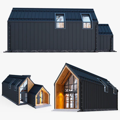 Barnhouse with stained glass windows — Ver 5
