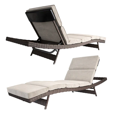 Brown Fortenberry Reclining Chaise Lounge with Cushion — Ver 1