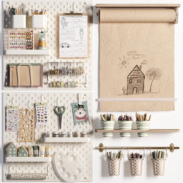 Ikea SKADIS Pegboard for Teenagers and Kids 02 — Descargar