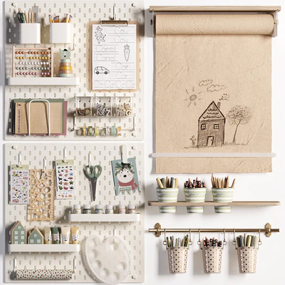 Ikea SKADIS Pegboard for Teenagers and Kids 02 — Ver 1