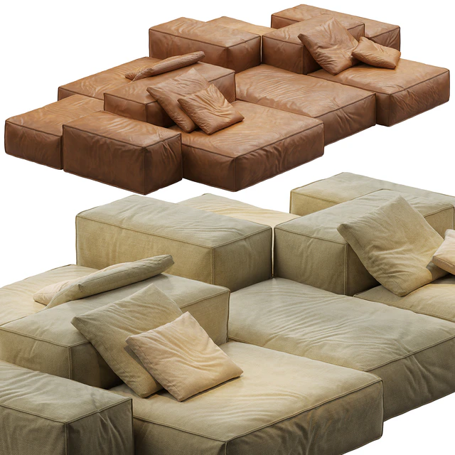 Modular Sofa Extrasoft from the Living Divani brand — Descargar