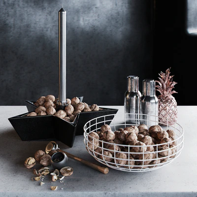 Christmas walnut decor set — Вид 1