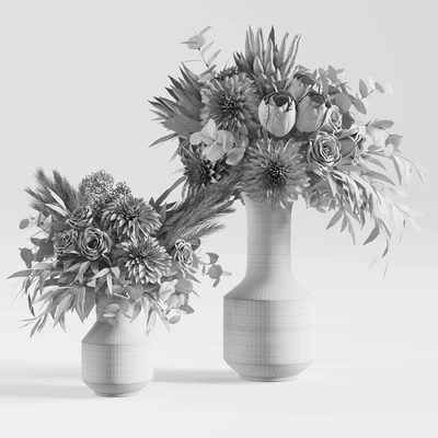 Flower Set 014 Dahlia — Вид 5