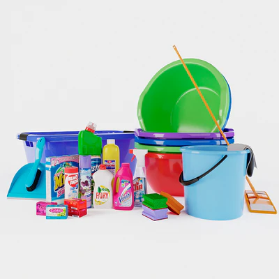 A set of household chemicals and household equipment — Ver 1