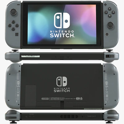 Nintendo Switch with Gray Joy Con — Вид 1