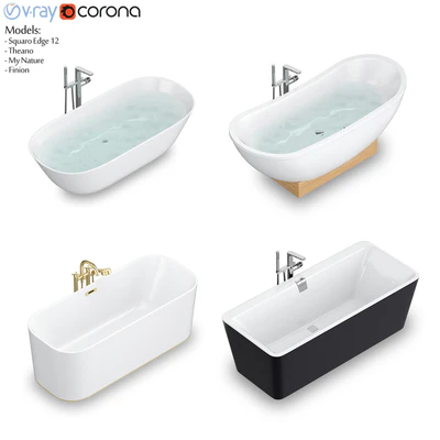 Villeroy & Boch set 57 freestanding bathtub set (Finion, Theano, Squaro Edge 12, My Nature) — Ver 1