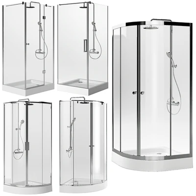 Shower cabins with trays STURM   Set 1 — Ver 1