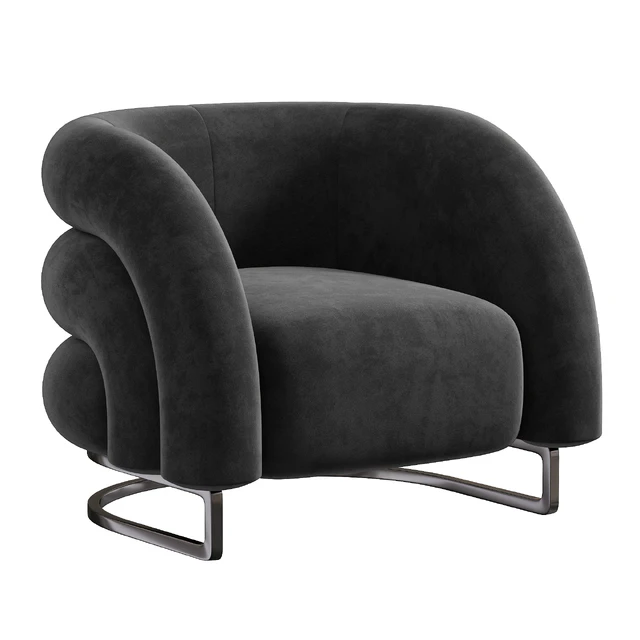 Velvet Accent Chair — Скачать