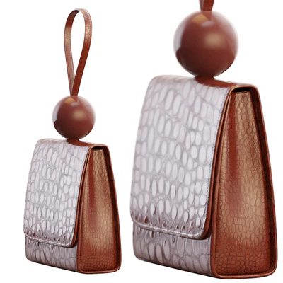 Bag Ball croc-effect leather tote — Ver 2