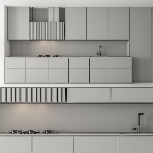Kitchen Modern - Black and Wood 76 — Descargar