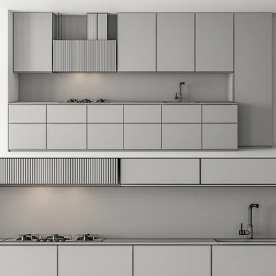 Kitchen Modern - Black and Wood 76 — Ver 2