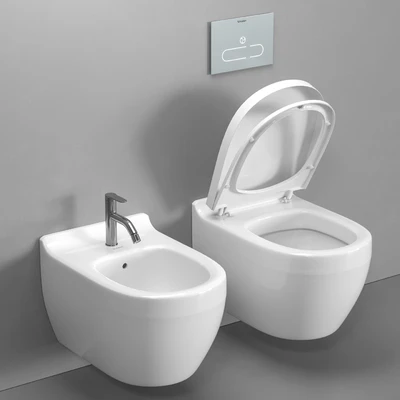 Duravit Starck 3 wall-hung toilet and bidet — Ver 2