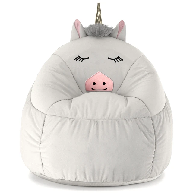 Kids Bean Bag Chair White Unicorn - Pillowfort™ — Скачать