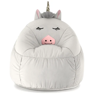 Kids Bean Bag Chair White Unicorn - Pillowfort™ — Вид 1