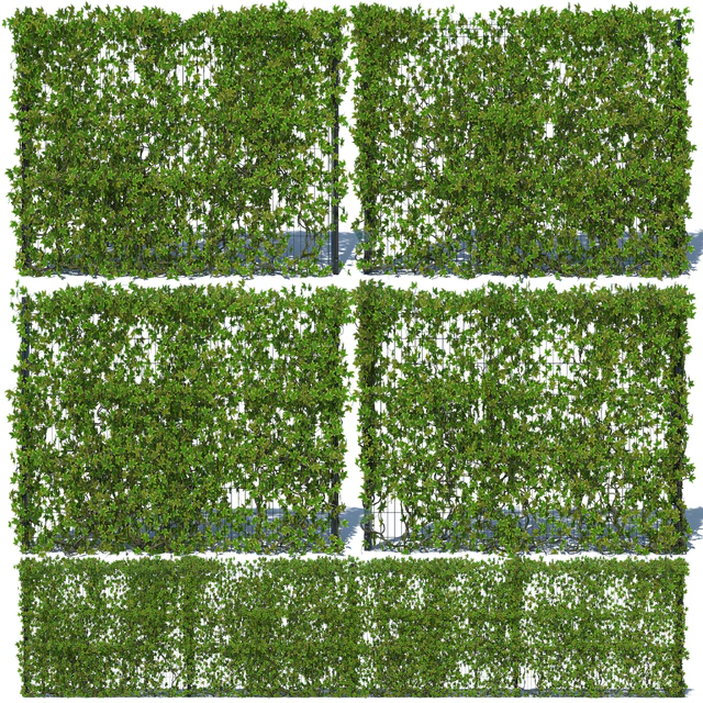 Metal Fence 3D (H - 203) with Ivy v3 — Скачать