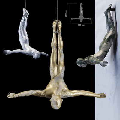 Men fly - Sculpture — Ver 1