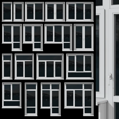 Set of plastic windows — Ver 2
