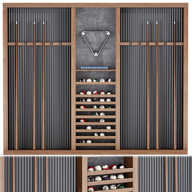 Billiard Wall Rack — Descargar