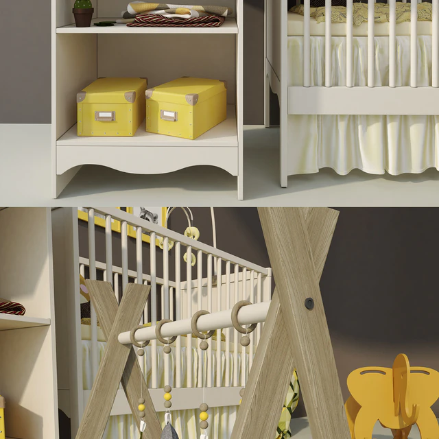 Детская. Кроватка и пеленальный стол Solgul(Солгуль). Ikea — Скачать