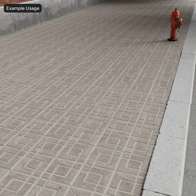 geometric patterned aggregate concrete sidewalk texture — Вид 5