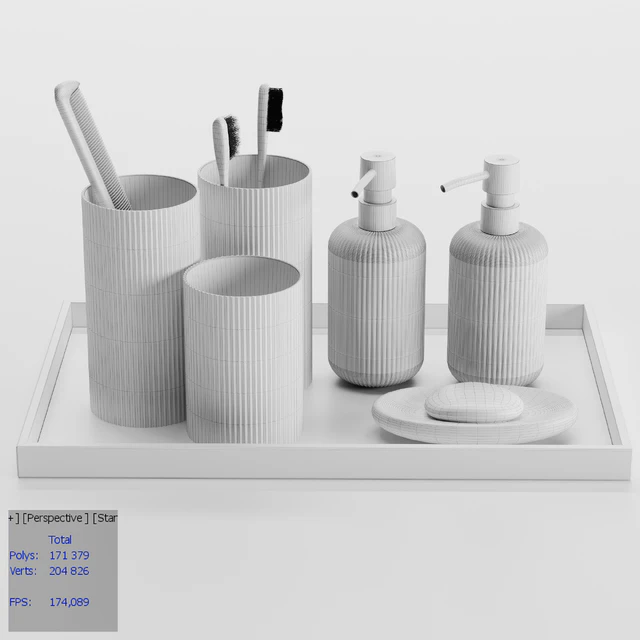 Decorative set for WC, bathroom NSV — Descargar