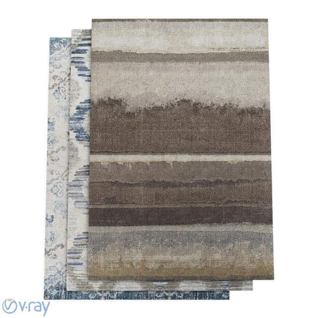 Dalyn Antigua Blue, Linen and Mocha Rugs — Скачать