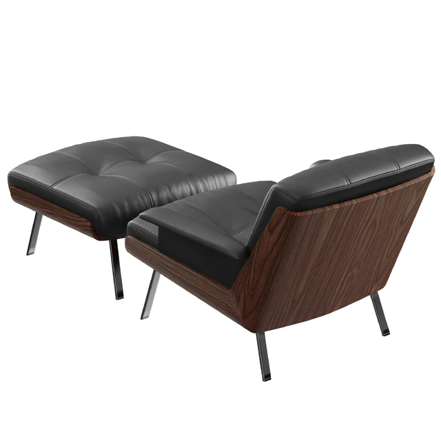 Minotti Daiki leather armchair — Descargar