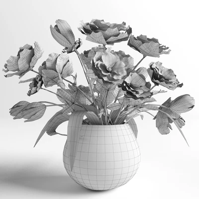 Bouquet of White Flowers — View 2