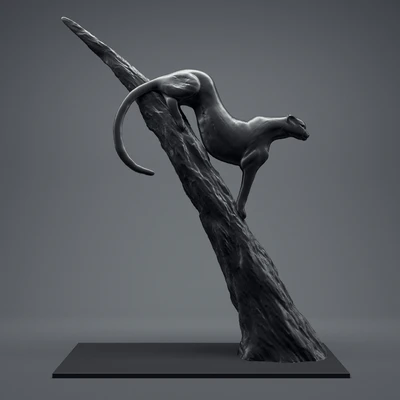 A figurine of a cheetah. — Ver 1