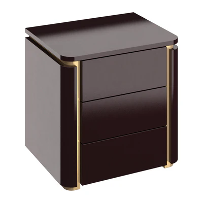 Italian light luxury bedroom bedside table — Ver 3
