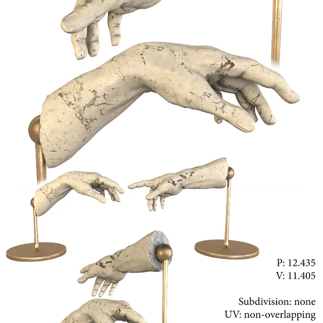 The Creation of Adam Sculpture — Скачать