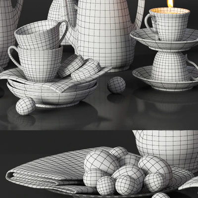 Decorative set Provence, service — Ver 2